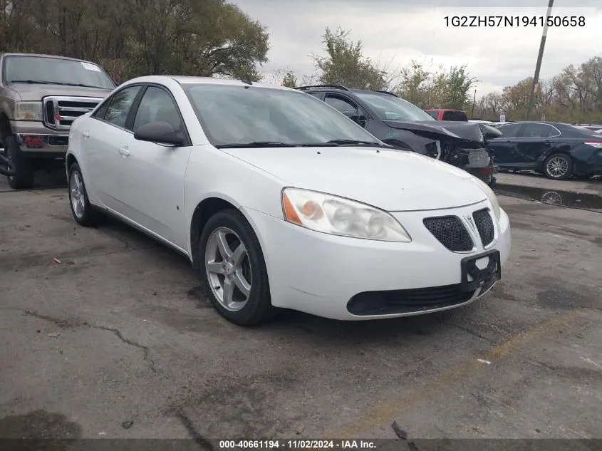 2009 Pontiac G6 Gt VIN: 1G2ZH57N194150658 Lot: 40661194