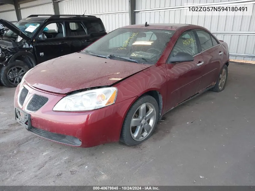 2009 Pontiac G6 VIN: 1G2ZG57N594180491 Lot: 40679845