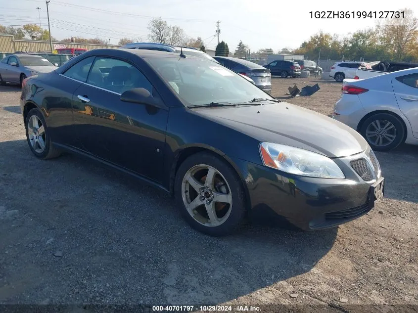 2009 Pontiac G6 Gt VIN: 1G2ZH361994127731 Lot: 40701797