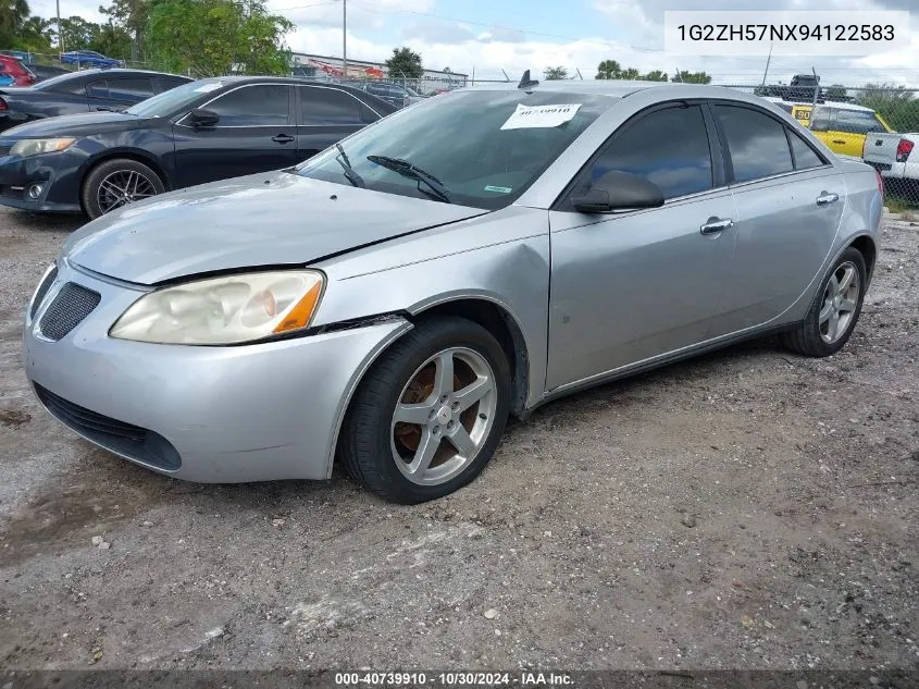 2009 Pontiac G6 Gt VIN: 1G2ZH57NX94122583 Lot: 40739910