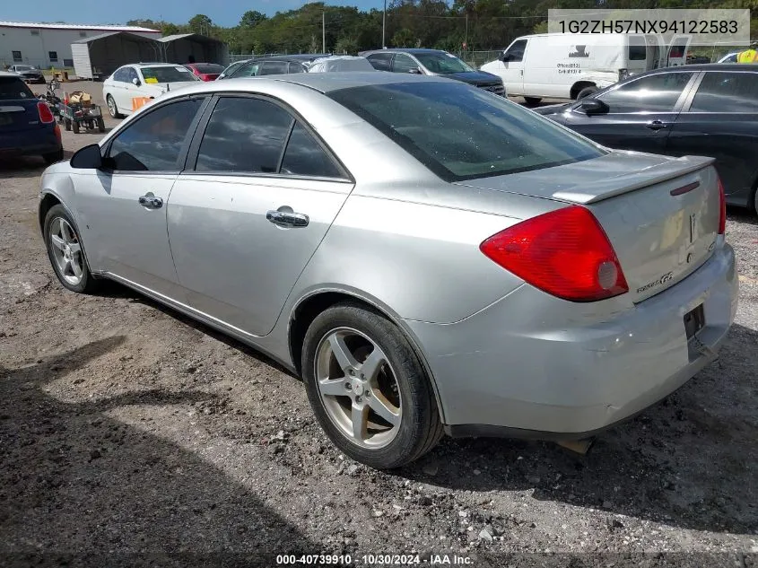 2009 Pontiac G6 Gt VIN: 1G2ZH57NX94122583 Lot: 40739910