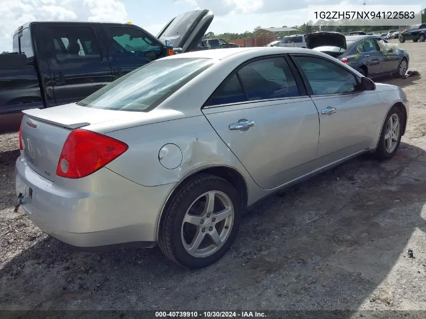 2009 Pontiac G6 Gt VIN: 1G2ZH57NX94122583 Lot: 40739910