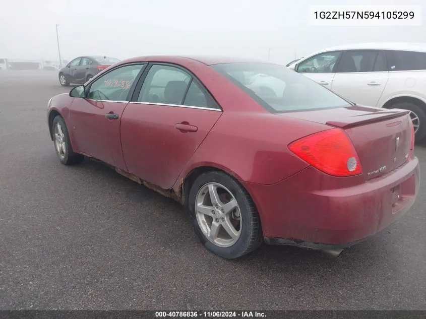 2009 Pontiac G6 Gt VIN: 1G2ZH57N594105299 Lot: 40786836