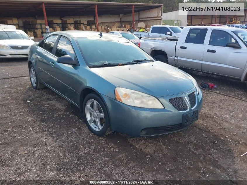 2009 Pontiac G6 Gt VIN: 1G2ZH57N194108023 Lot: 40809282