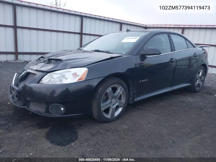 2009 Pontiac G6 Gxp VIN: 1G2ZM577394119473 Lot: 40820480