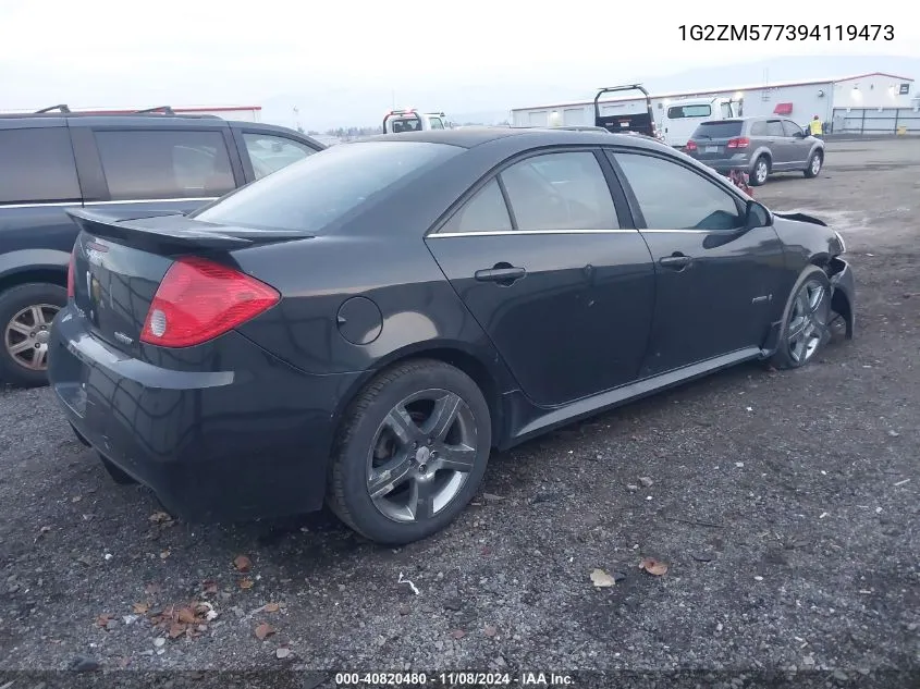 2009 Pontiac G6 Gxp VIN: 1G2ZM577394119473 Lot: 40820480