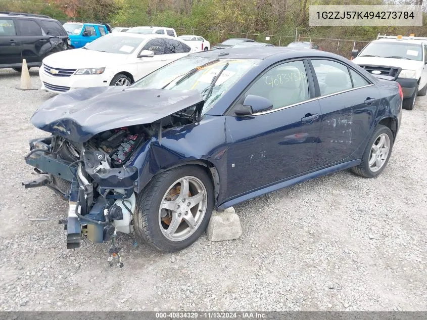 2009 Pontiac G6 New Se VIN: 1G2ZJ57K494273784 Lot: 40834329