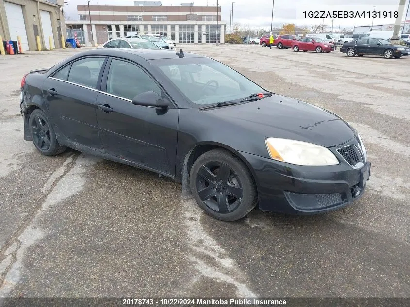 2010 Pontiac G6 VIN: 1G2ZA5EB3A4131918 Lot: 20178743