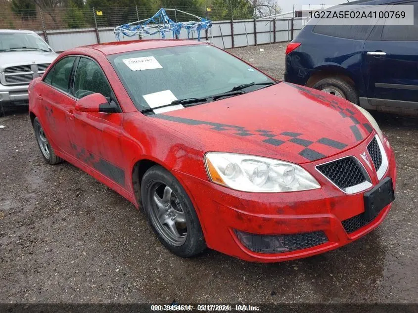 2010 Pontiac G6 VIN: 1G2ZA5E02A4100769 Lot: 39454614