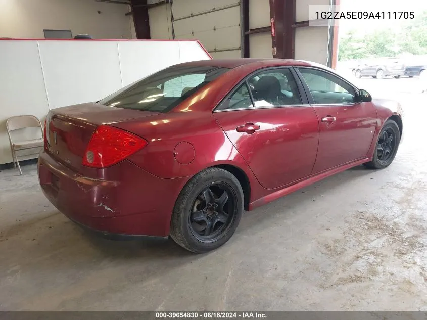 2010 Pontiac G6 VIN: 1G2ZA5E09A4111705 Lot: 39654830