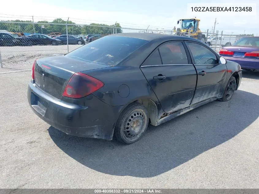 2010 Pontiac G6 VIN: 1G2ZA5EBXA4123458 Lot: 40358332