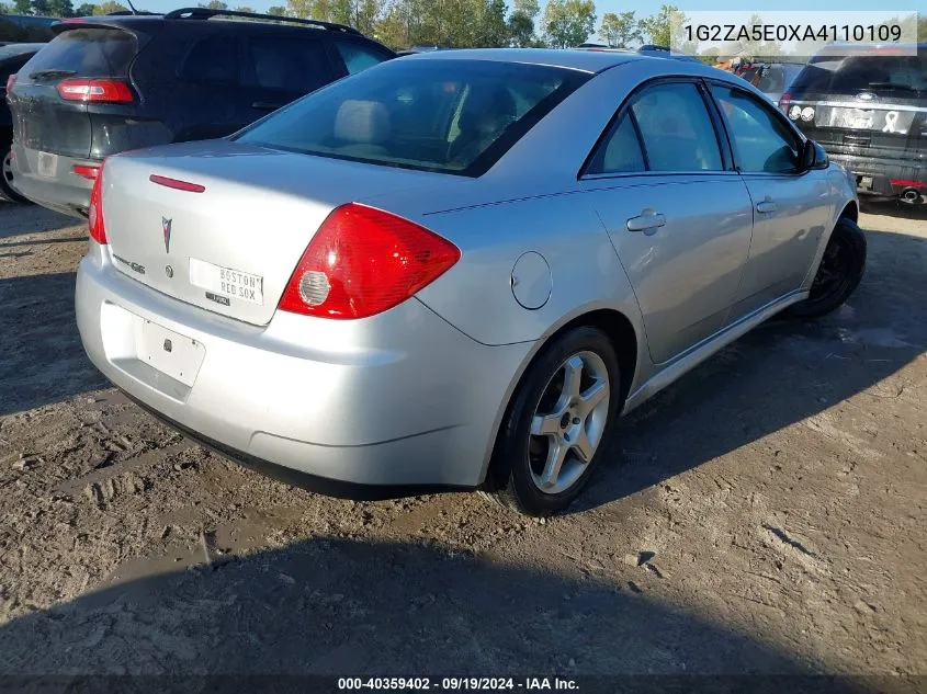 2010 Pontiac G6 VIN: 1G2ZA5E0XA4110109 Lot: 40359402