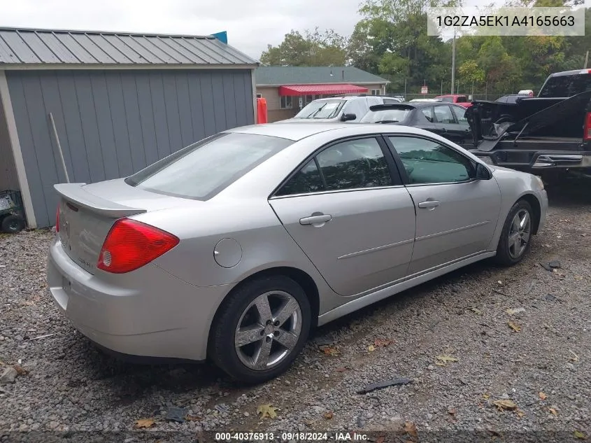 2010 Pontiac G6 VIN: 1G2ZA5EK1A4165663 Lot: 40376913