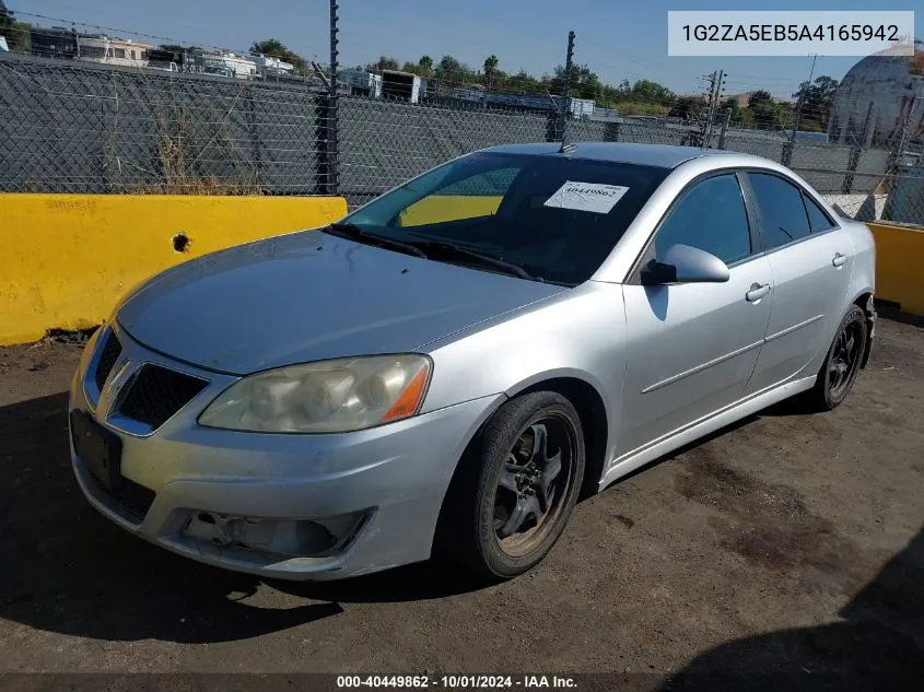 2010 Pontiac G6 VIN: 1G2ZA5EB5A4165942 Lot: 40449862