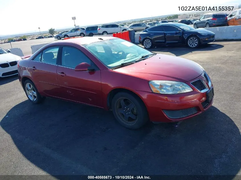 2010 Pontiac G6 VIN: 1G2ZA5E01A4155357 Lot: 40585673