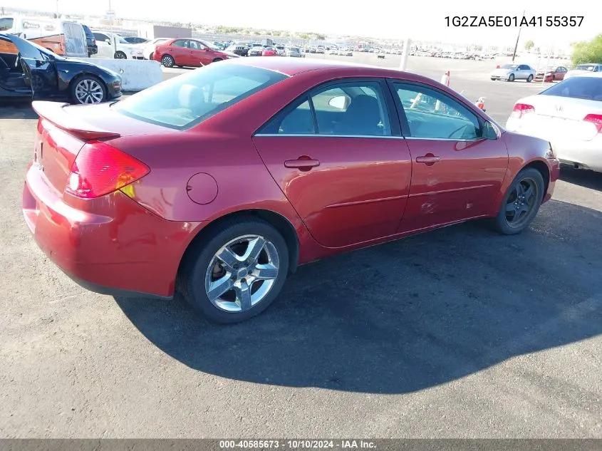 2010 Pontiac G6 VIN: 1G2ZA5E01A4155357 Lot: 40585673