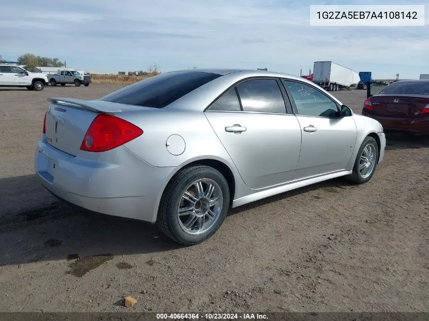 2010 Pontiac G6 VIN: 1G2ZA5EB7A4108142 Lot: 40664364