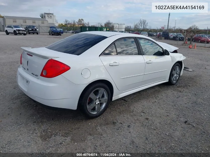 2010 Pontiac G6 VIN: 1G2ZA5EK4A4154169 Lot: 40764074