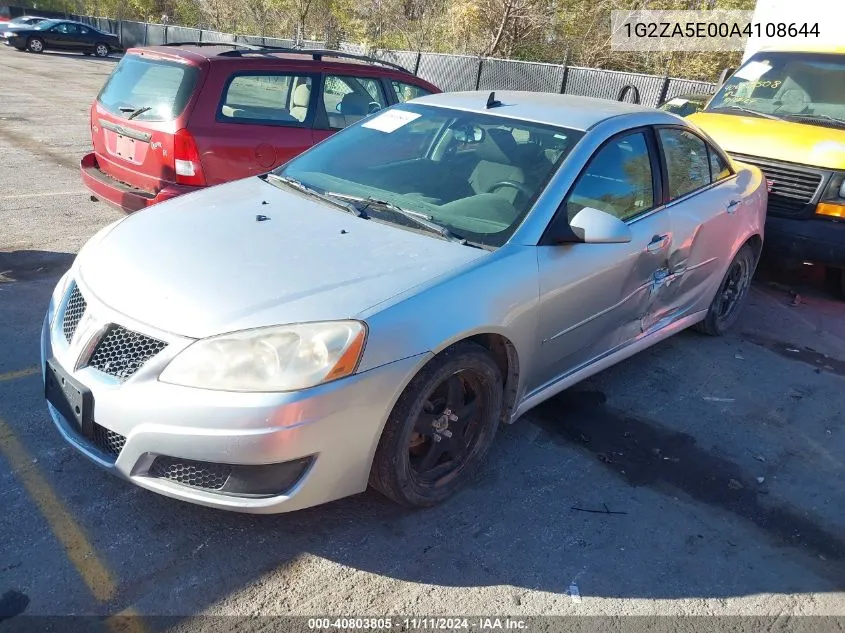 2010 Pontiac G6 VIN: 1G2ZA5E00A4108644 Lot: 40803805