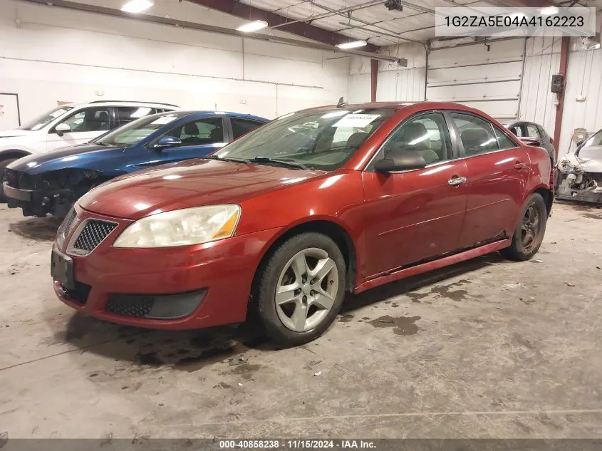 2010 Pontiac G6 VIN: 1G2ZA5E04A4162223 Lot: 40858238