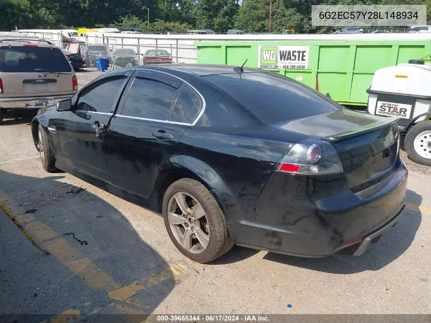 2008 Pontiac G8 Gt VIN: 6G2EC57Y28L148934 Lot: 39655344