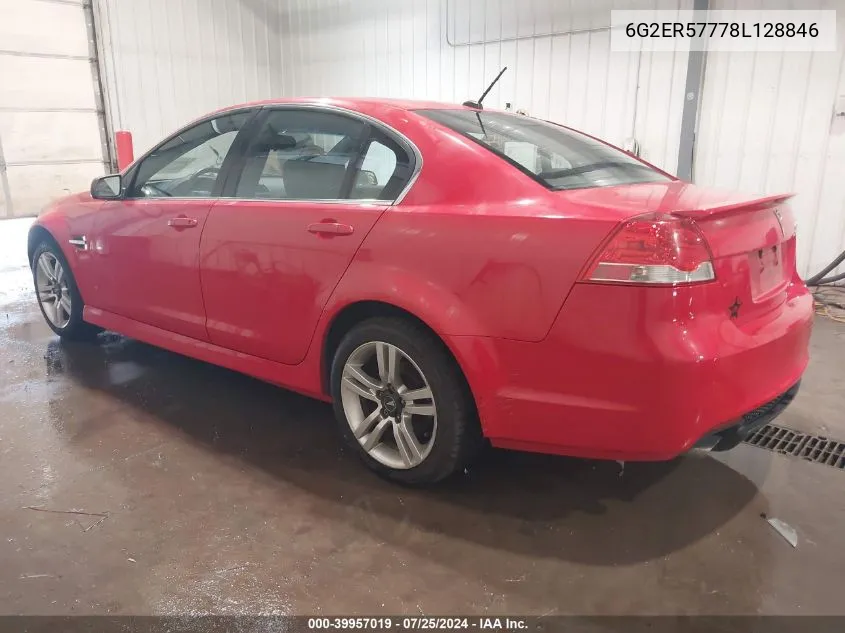 2008 Pontiac G8 VIN: 6G2ER57778L128846 Lot: 39957019