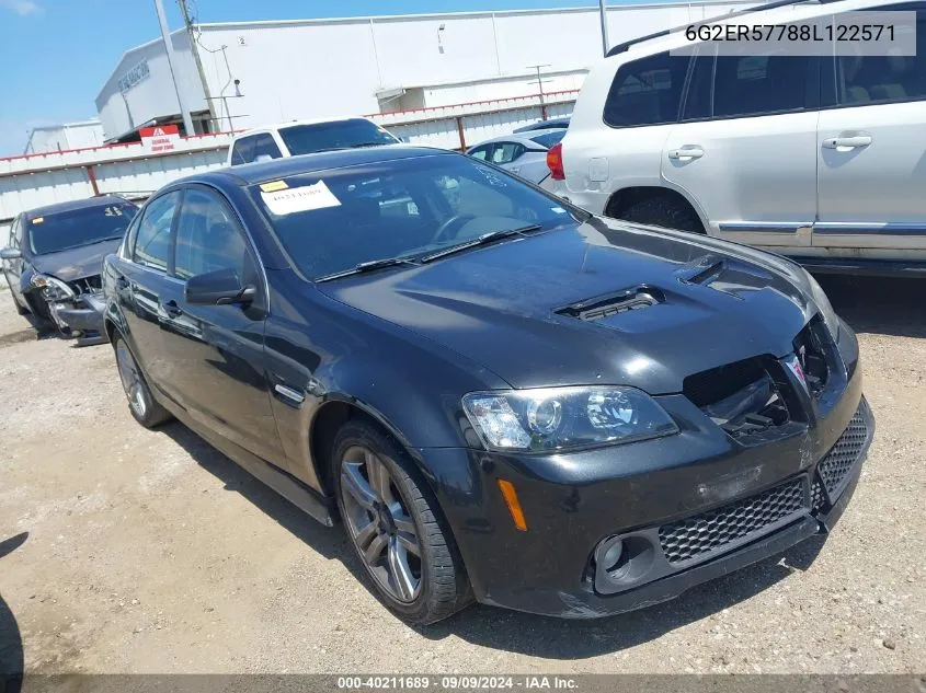 2008 Pontiac G8 VIN: 6G2ER57788L122571 Lot: 40211689