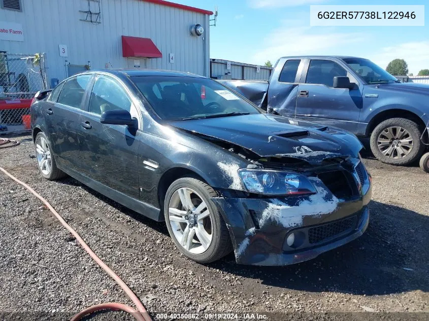 2008 Pontiac G8 VIN: 6G2ER57738L122946 Lot: 40350862