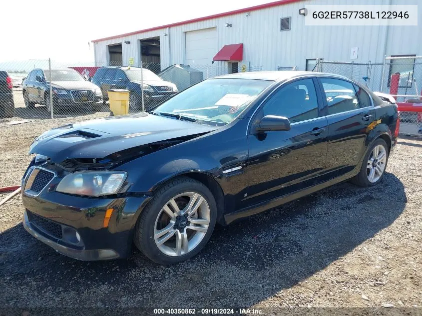 2008 Pontiac G8 VIN: 6G2ER57738L122946 Lot: 40350862