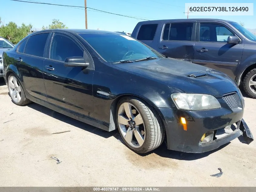 2008 Pontiac G8 Gt VIN: 6G2EC57Y38L126490 Lot: 40379747