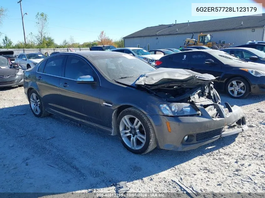 2008 Pontiac G8 VIN: 6G2ER57728L123179 Lot: 40512295