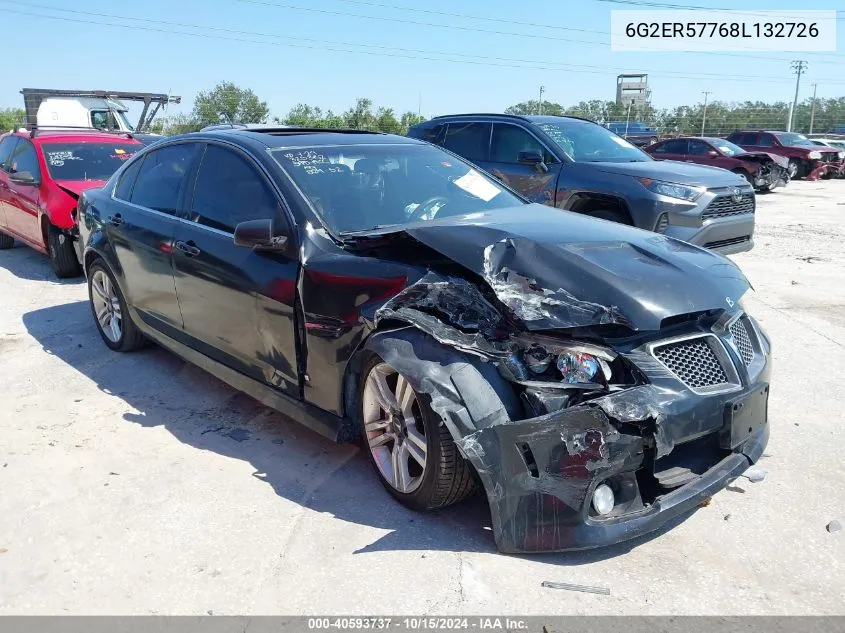 2008 Pontiac G8 VIN: 6G2ER57768L132726 Lot: 40593737