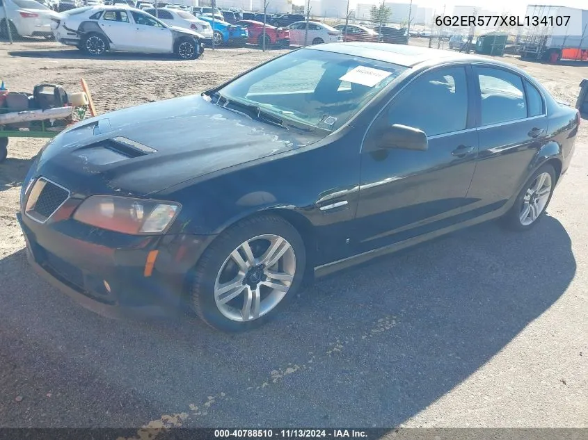 2008 Pontiac G8 VIN: 6G2ER577X8L134107 Lot: 40788510