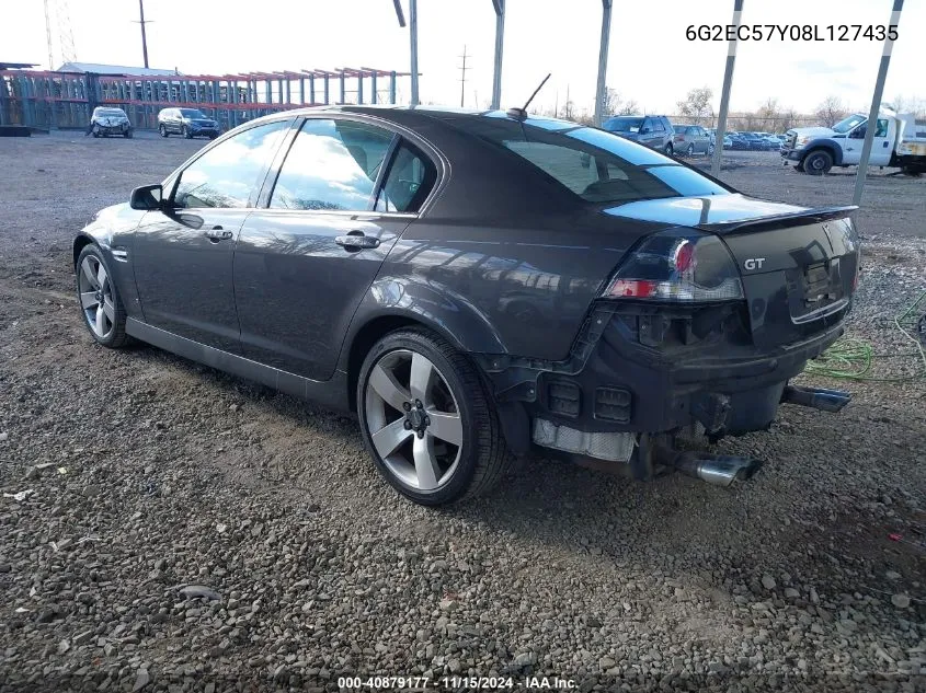 2008 Pontiac G8 Gt VIN: 6G2EC57Y08L127435 Lot: 40879177