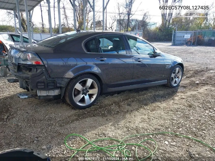 2008 Pontiac G8 Gt VIN: 6G2EC57Y08L127435 Lot: 40879177