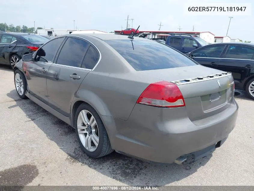 6G2ER57719L181947 2009 Pontiac G8