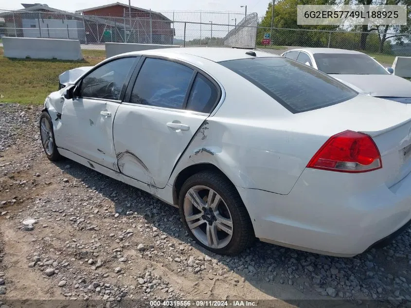 2009 Pontiac G8 VIN: 6G2ER57749L188925 Lot: 40319556