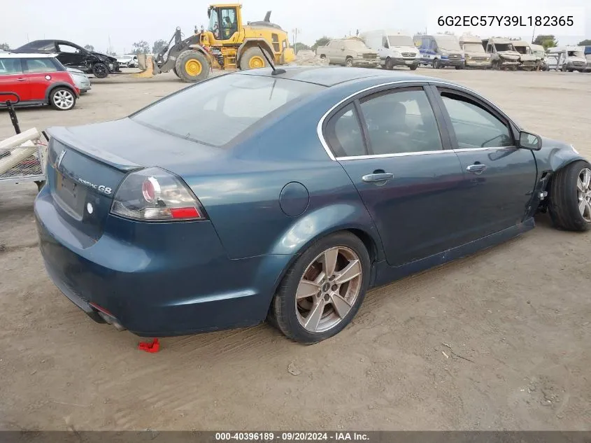 2009 Pontiac G8 Gt VIN: 6G2EC57Y39L182365 Lot: 40396189