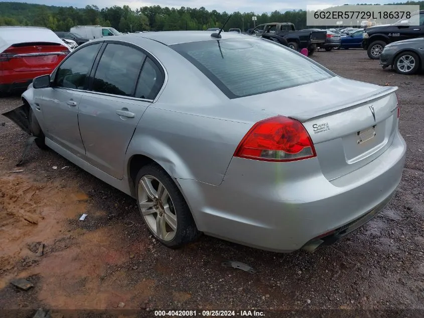 2009 Pontiac G8 VIN: 6G2ER57729L186378 Lot: 40420081