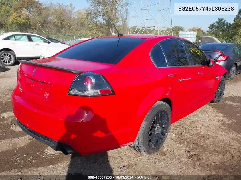 2009 Pontiac G8 Gt VIN: 6G2EC57Y49L306238 Lot: 40537235