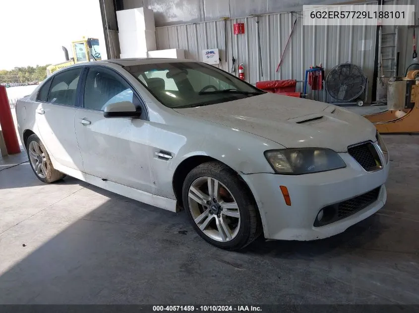 2009 Pontiac G8 VIN: 6G2ER57729L188101 Lot: 40571459