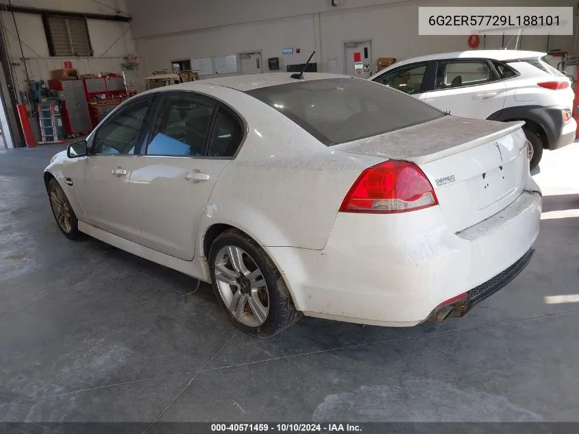 2009 Pontiac G8 VIN: 6G2ER57729L188101 Lot: 40571459