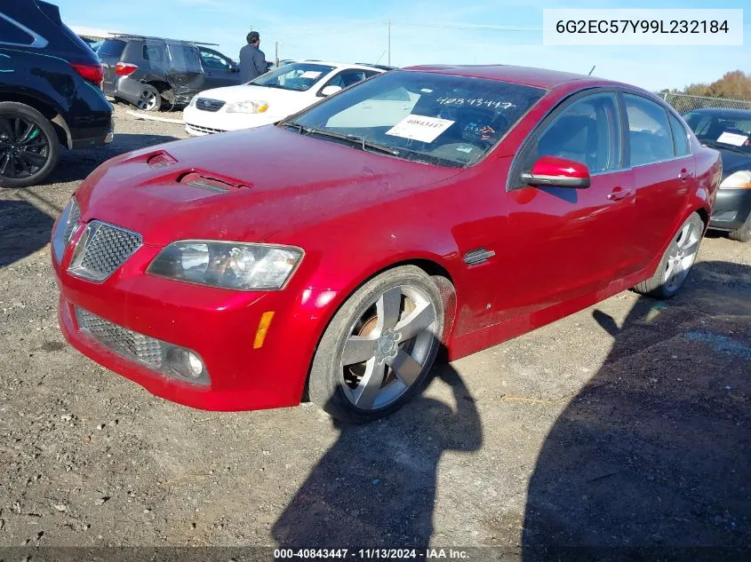 2009 Pontiac G8 Gt VIN: 6G2EC57Y99L232184 Lot: 40843447