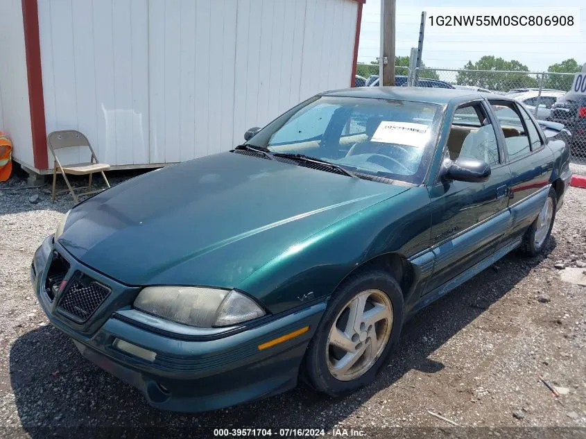 1995 Pontiac Grand Am Gt VIN: 1G2NW55M0SC806908 Lot: 39571704