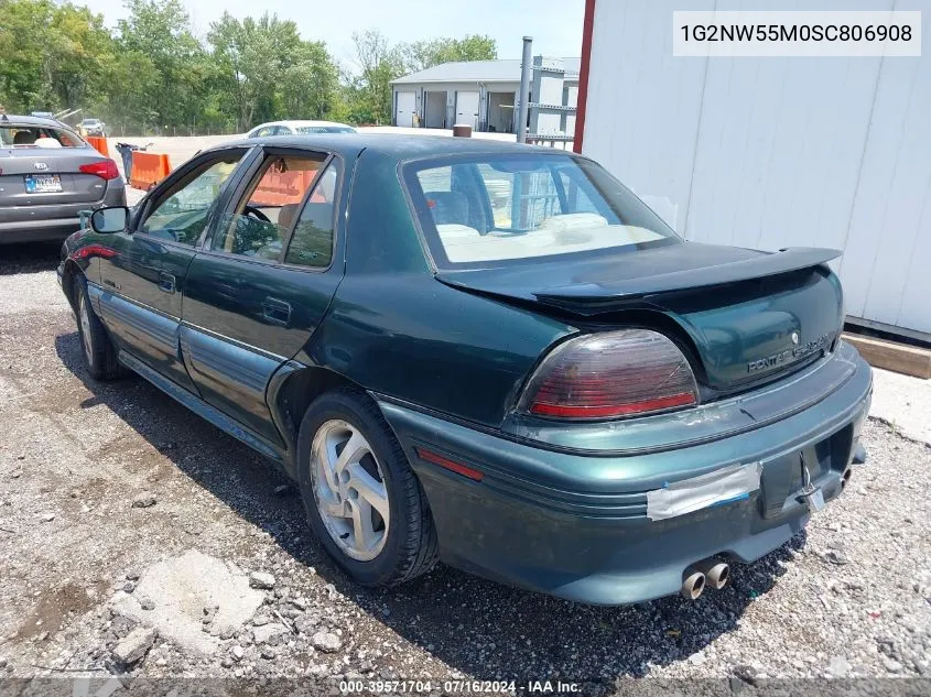 1995 Pontiac Grand Am Gt VIN: 1G2NW55M0SC806908 Lot: 39571704