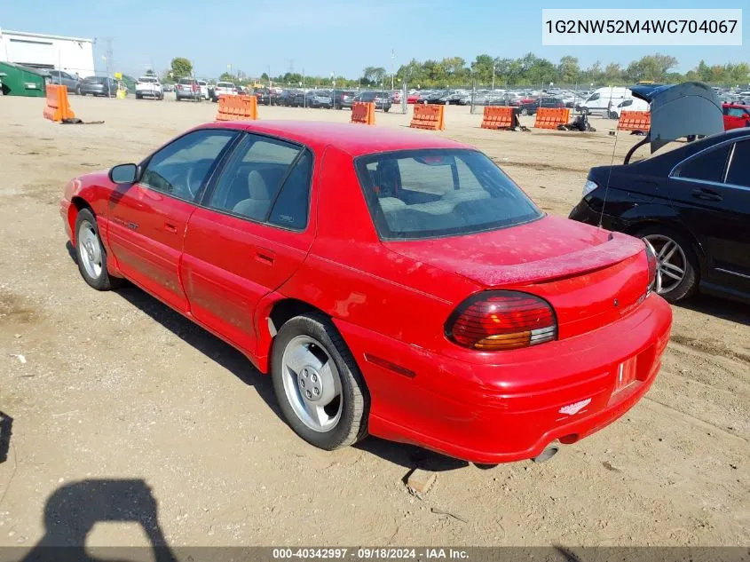 1998 Pontiac Grand Am Gt VIN: 1G2NW52M4WC704067 Lot: 40342997