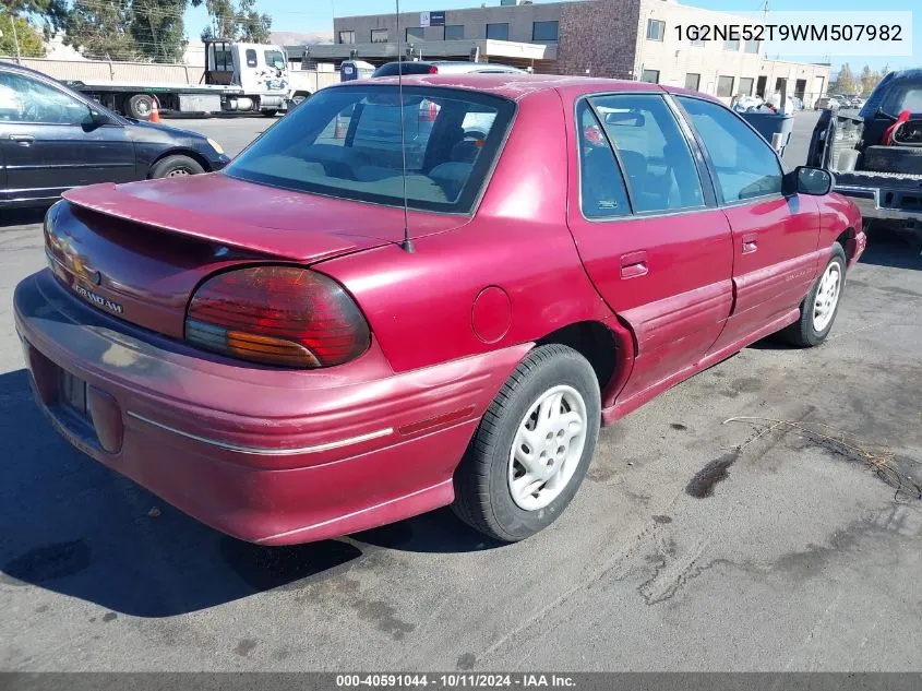 1998 Pontiac Grand Am Se VIN: 1G2NE52T9WM507982 Lot: 40591044