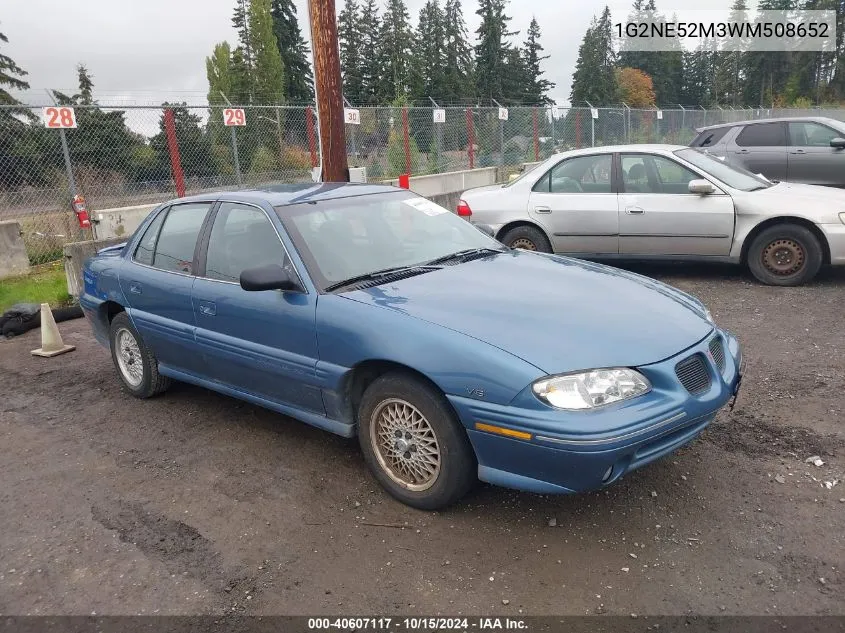 1998 Pontiac Grand Am Se VIN: 1G2NE52M3WM508652 Lot: 40607117