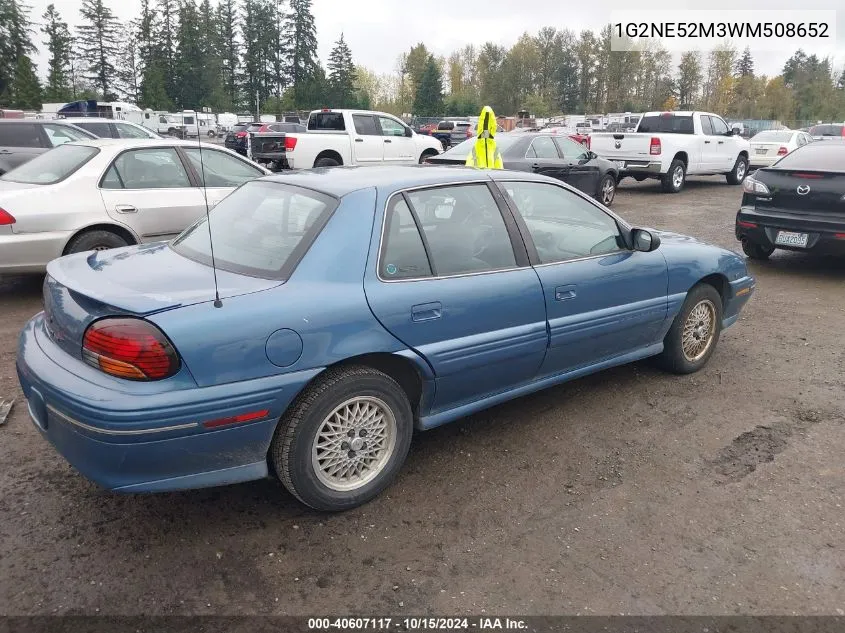 1998 Pontiac Grand Am Se VIN: 1G2NE52M3WM508652 Lot: 40607117