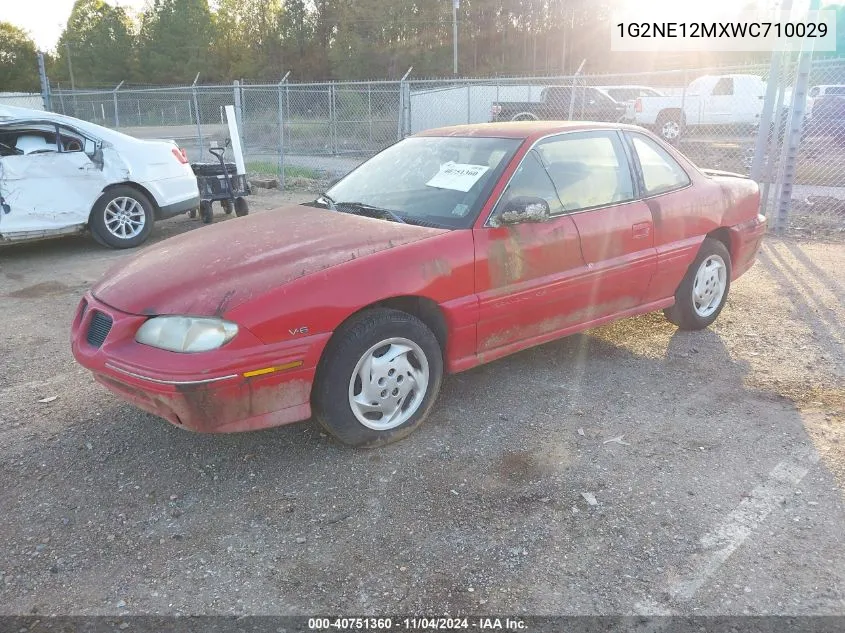 1998 Pontiac Grand Am Se VIN: 1G2NE12MXWC710029 Lot: 40751360